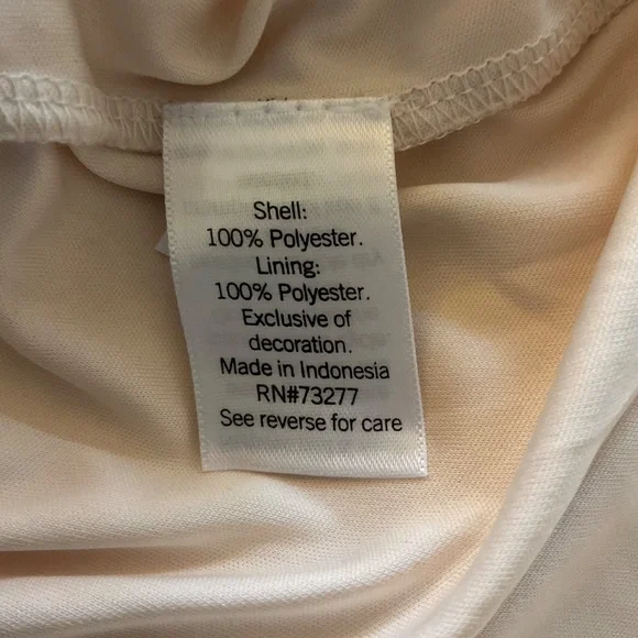 Lauren Conrad Faux Wrap Midi Dress Sz L Peach Orange Polka Dot Flutter Sleeve - Picture 8 of 11